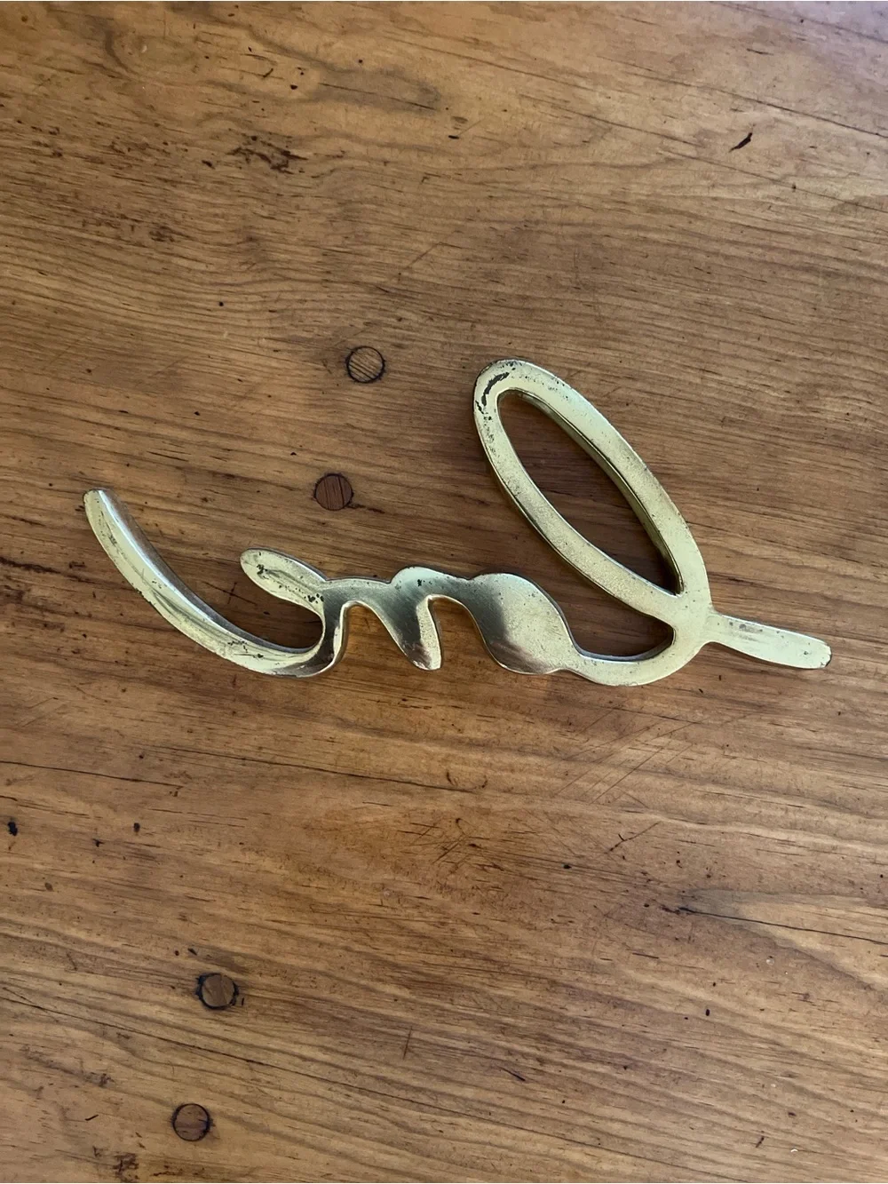 West Elm Brass Love